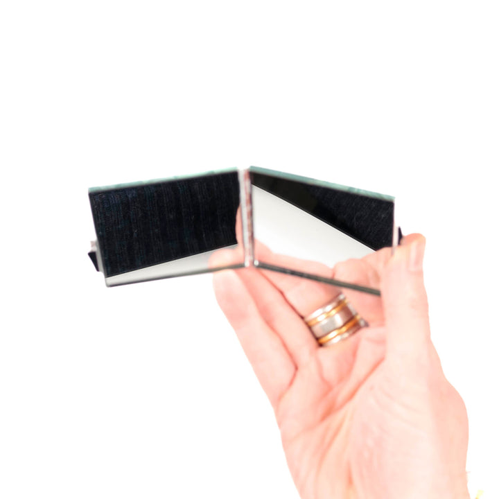 Crab Compact Folding Mirror and Lens Cloth