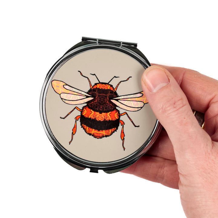 Ladybird Compact Folding Mirror and Lens Cloth