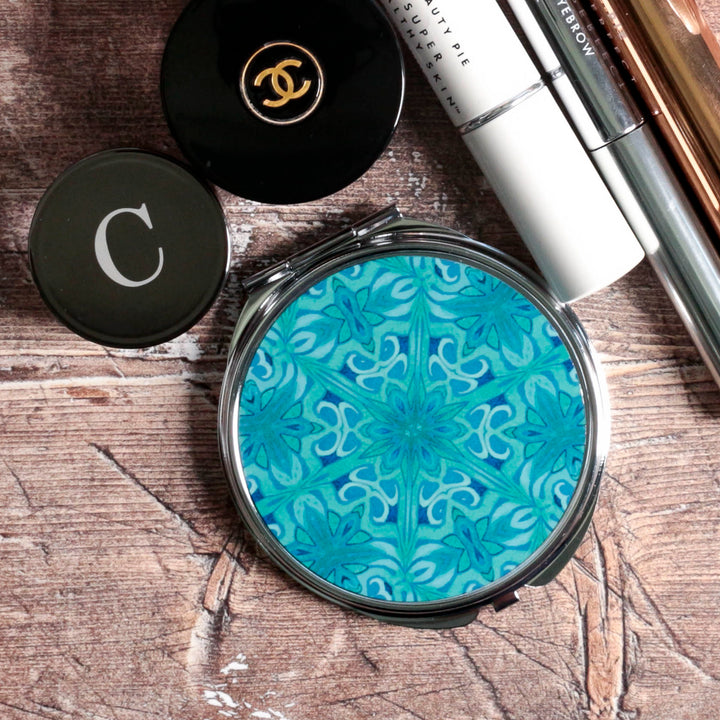 Agapanthus Arts &amp; Crafts Compact Folding Mirror