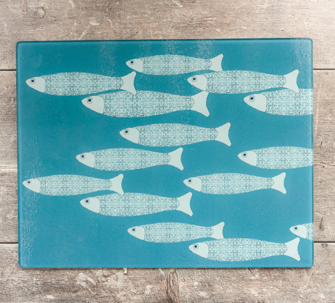 SALE - Large Rectangular Worktop Protector - Ocean Shoal Sky Blue