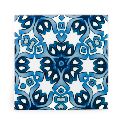 Blue white Iznik tiles