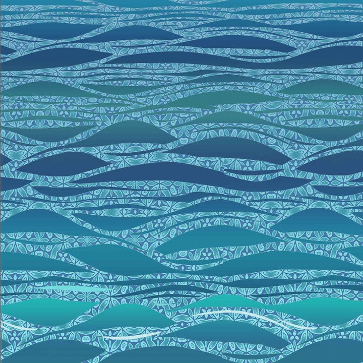 Caribbean Sea Kitchen Splashback - Boats &amp; Sea Monster Version