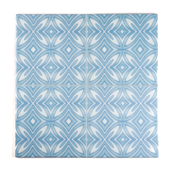 Soft Grey Blue Star tiles