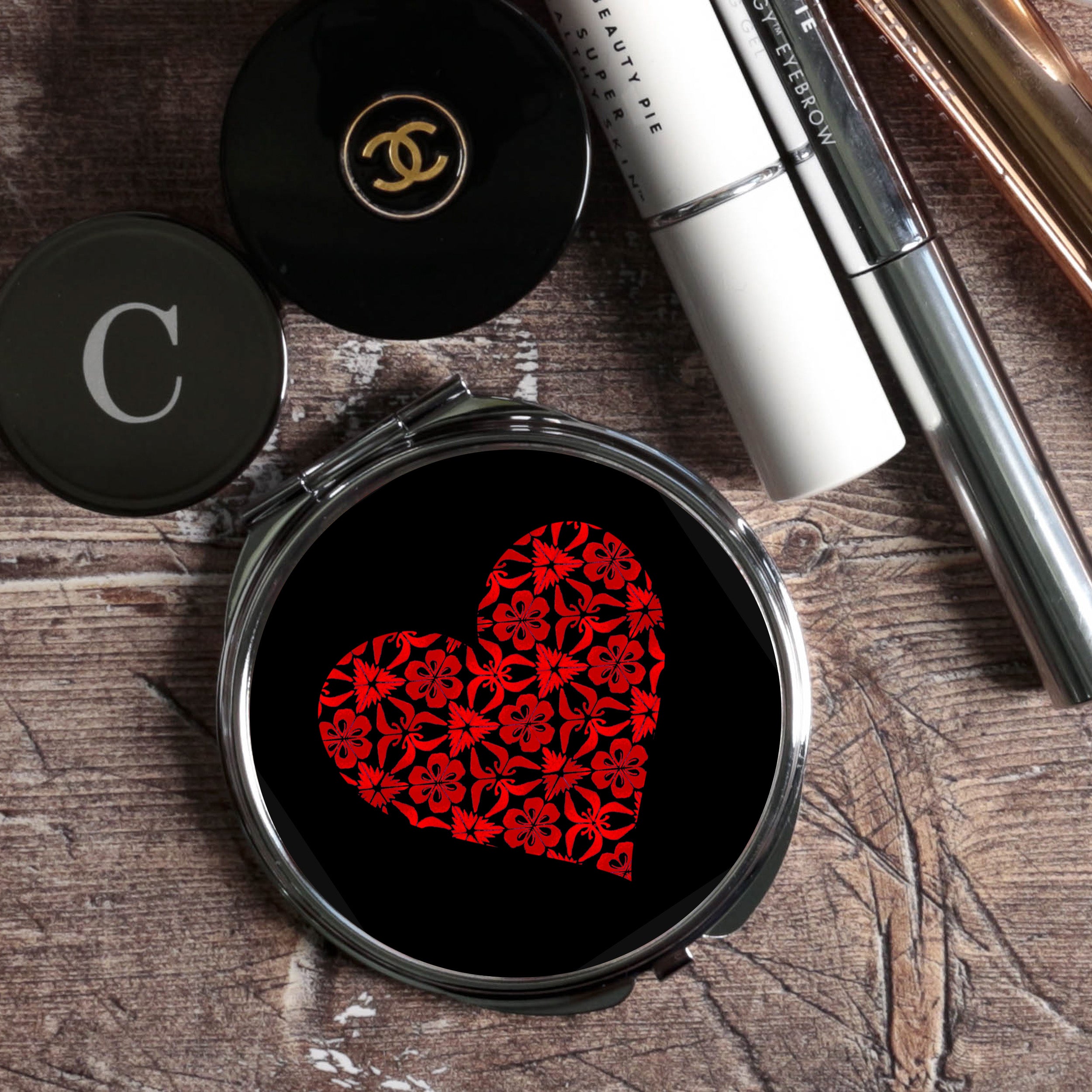 Heart Compact Folding Mirror – DoodlePippin