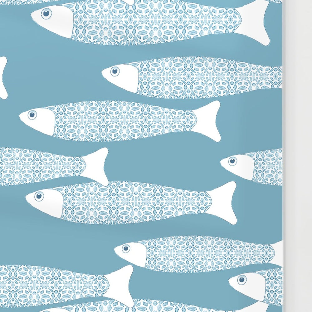 Ocean Shoal Kitchen Splashback - Grey Blue