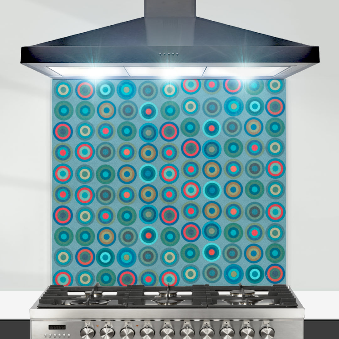 Abstract Circles Kitchen Splashback