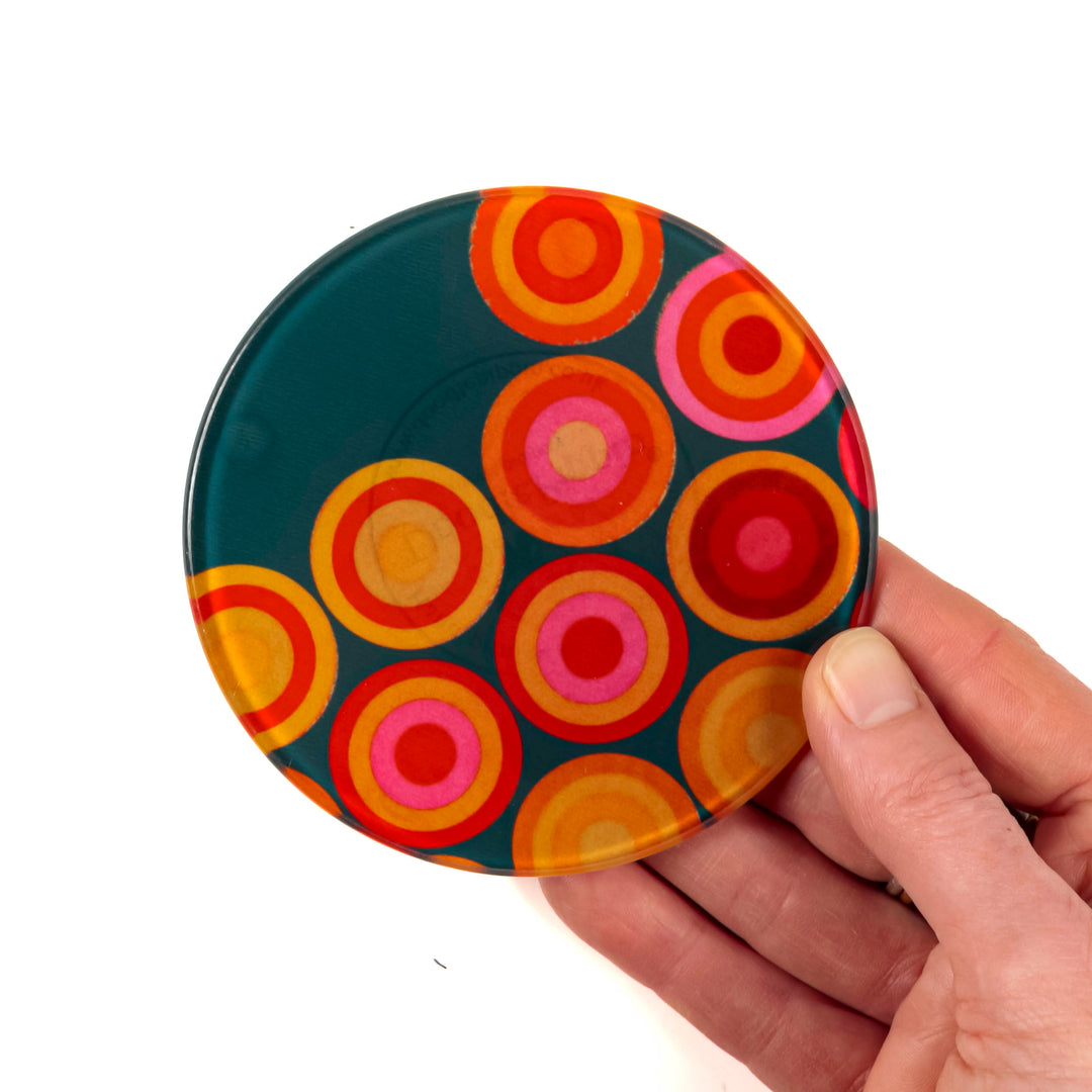 Hot Circles Coaster Set
