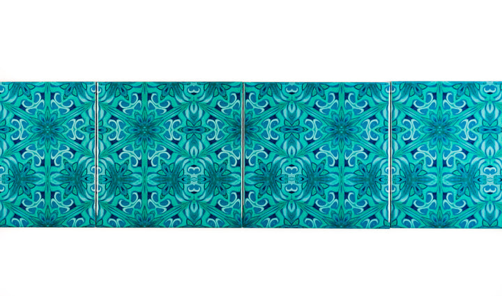Agapanthus Tiles - offset version