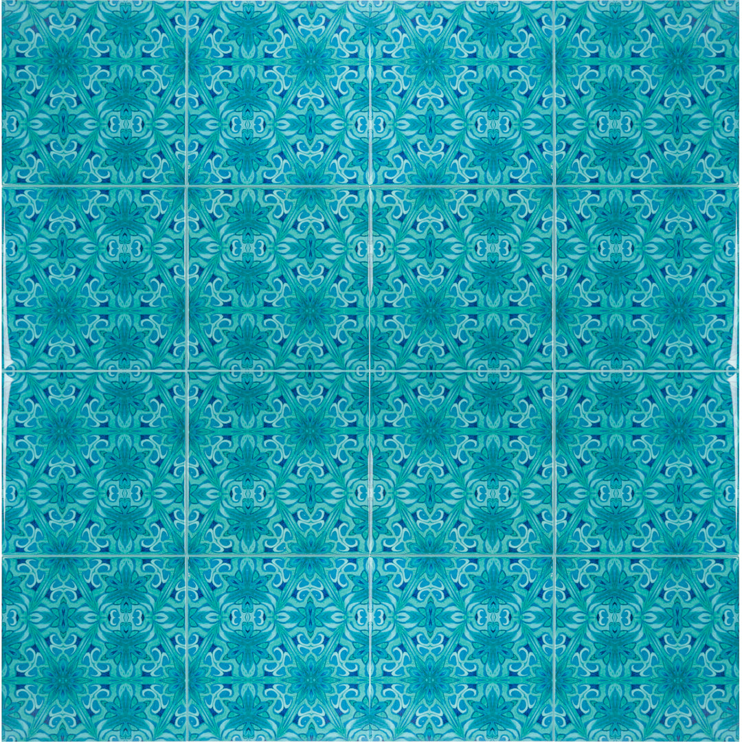 Agapanthus Tiles - offset version