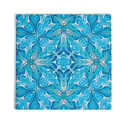 Flourishing Garden tiles - blue version