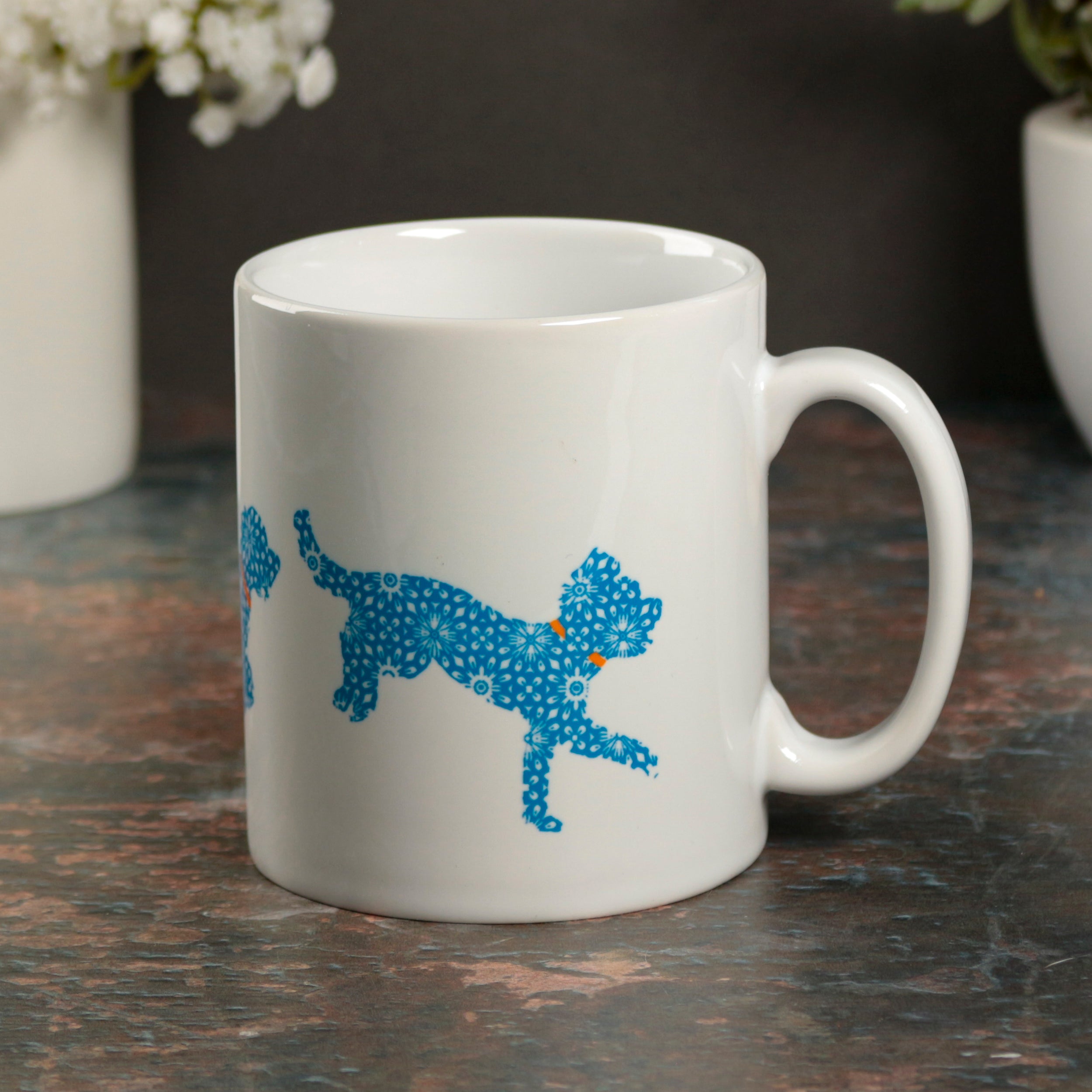 Cockapoo mug - blue /orange – DoodlePippin
