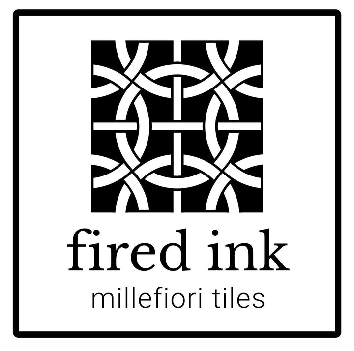 Moroccan Flower tiles - Large Scale - FIRED INK Version
