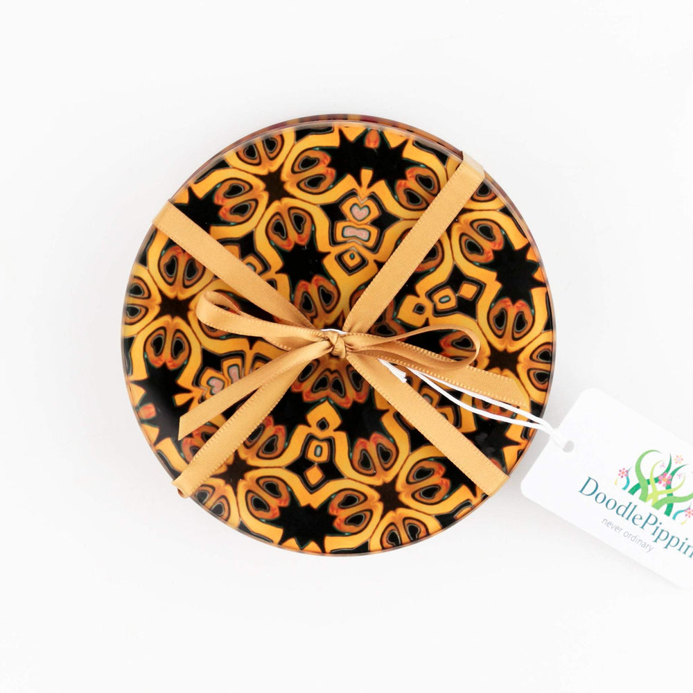 Luxury Gold & Black Coaster set