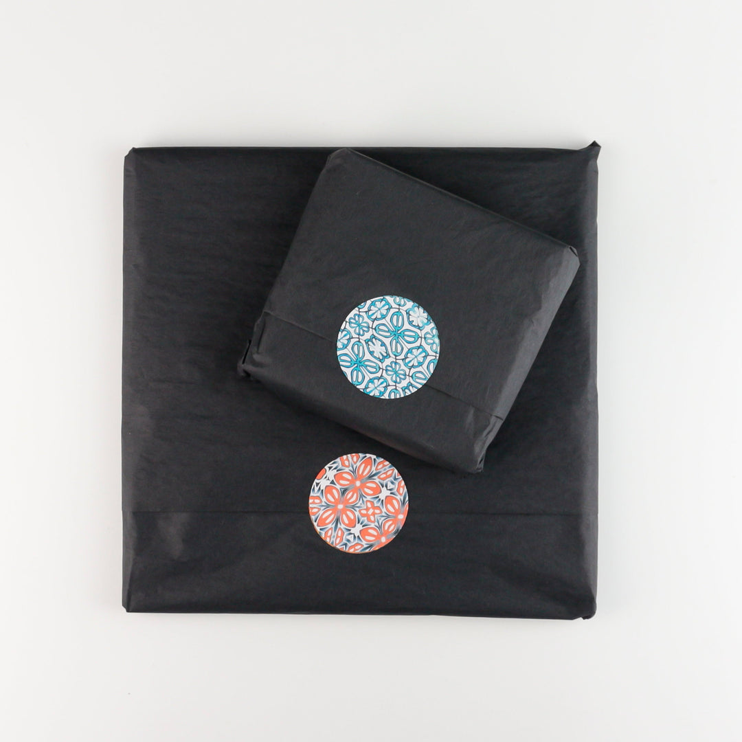 Bumble Bee Coaster Set - blue grey