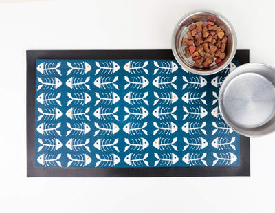 Scandi 'Bonefish' Cat food place mat - DoodlePippin