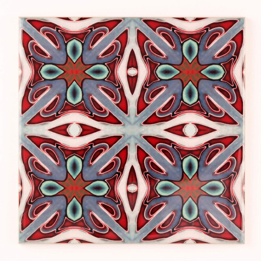 Rich maximalist Victorian tiles