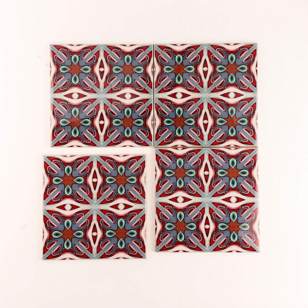 Rich maximalist Victorian tiles