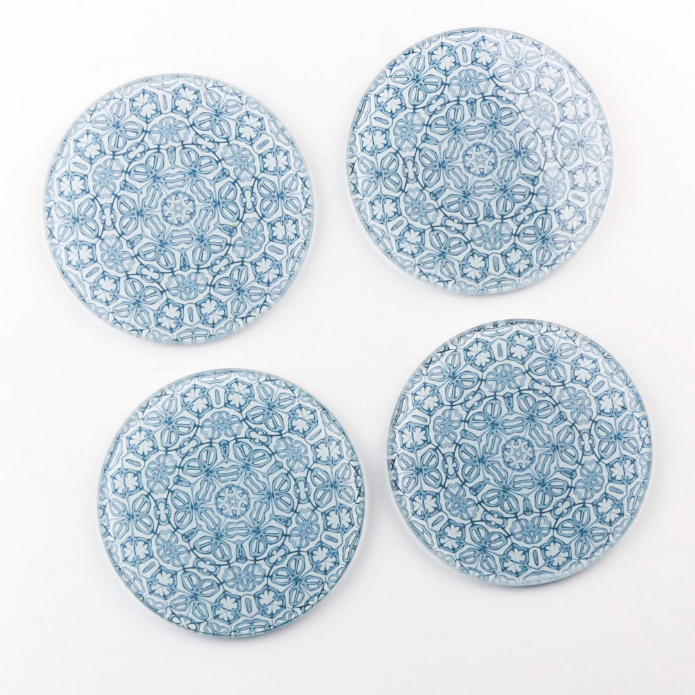 Grey Blue Coaster Gift Set