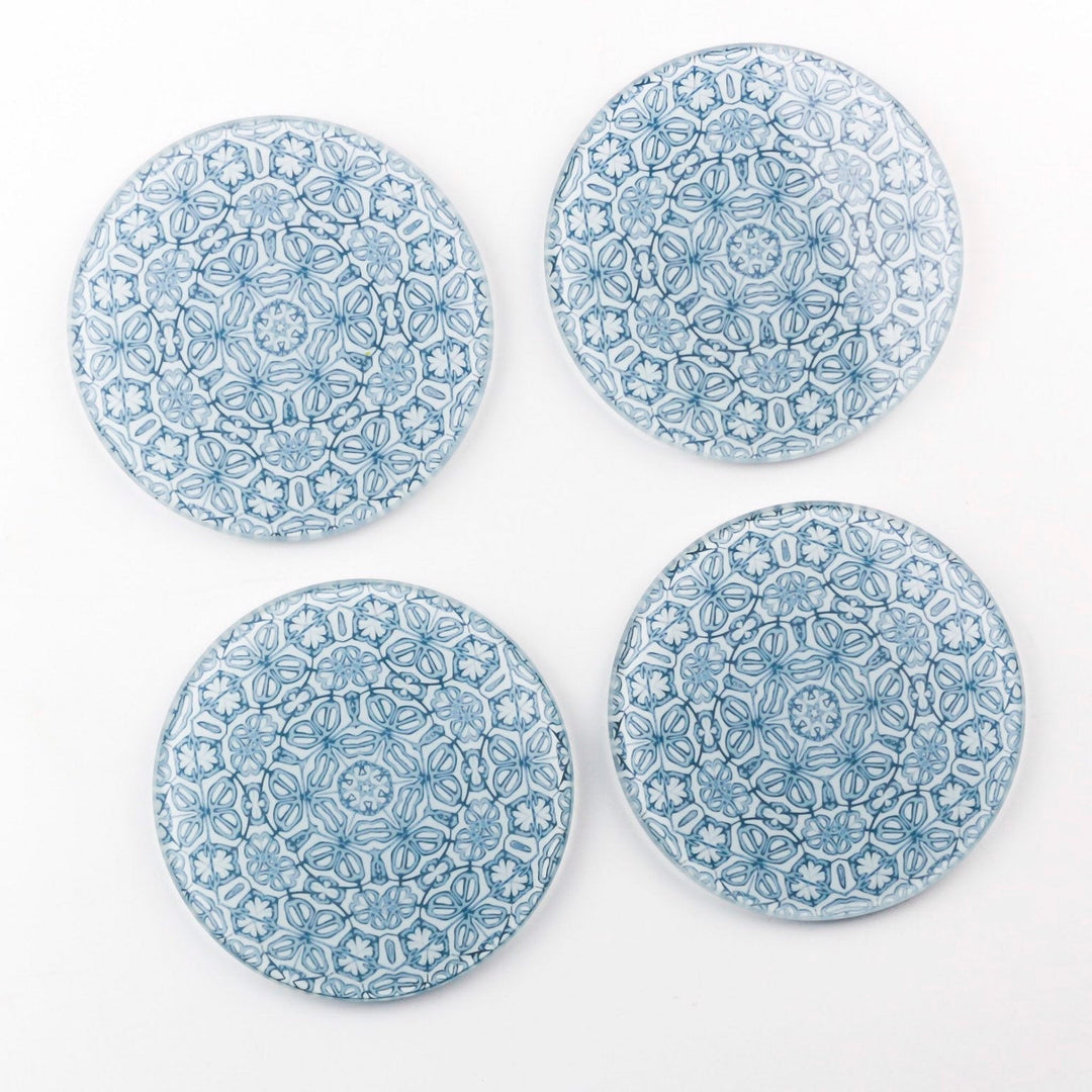 Grey Blue Coaster Gift Set