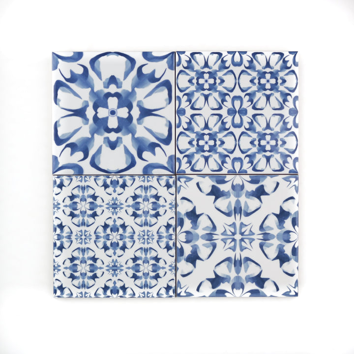 Delft kitchen tile - blue and white ceramic