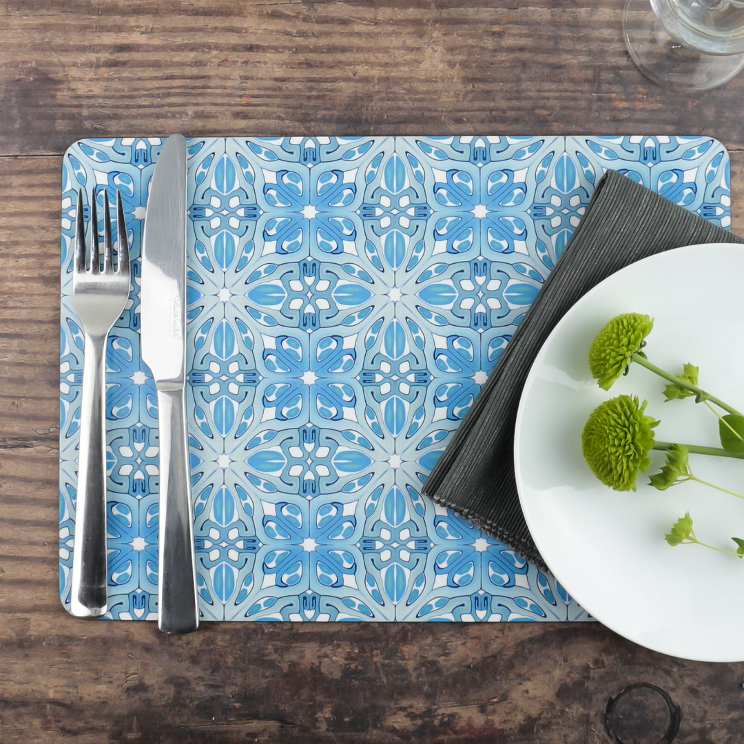 Art Deco placemat - Turquoise