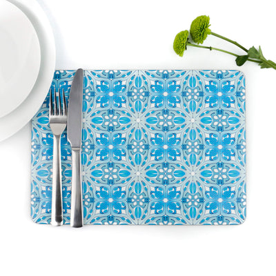 Art Deco placemat - Turquoise