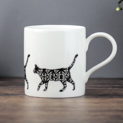 Black Cat mug - DoodlePippin