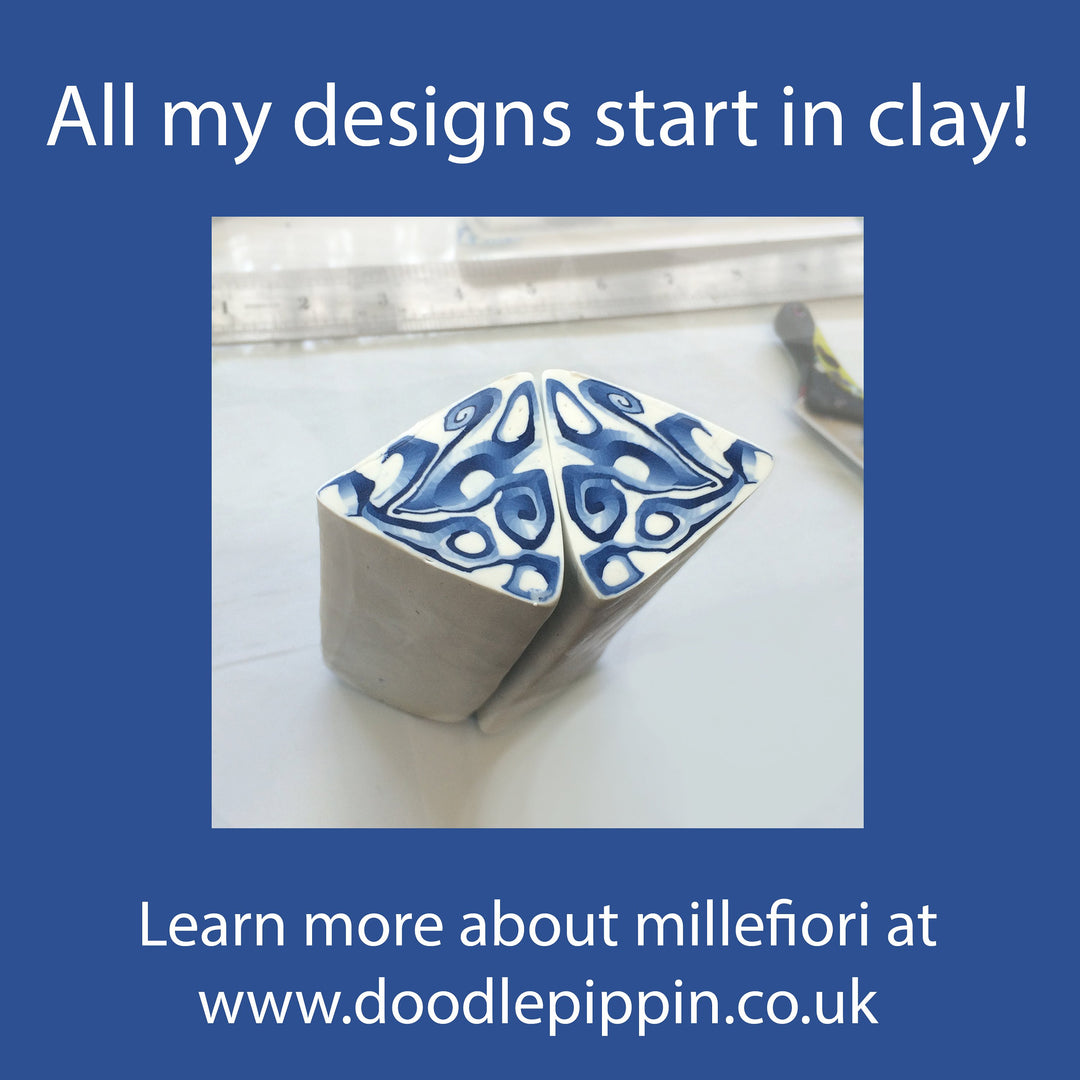 Indigo-blue &amp; Grey Moroccan Trivet