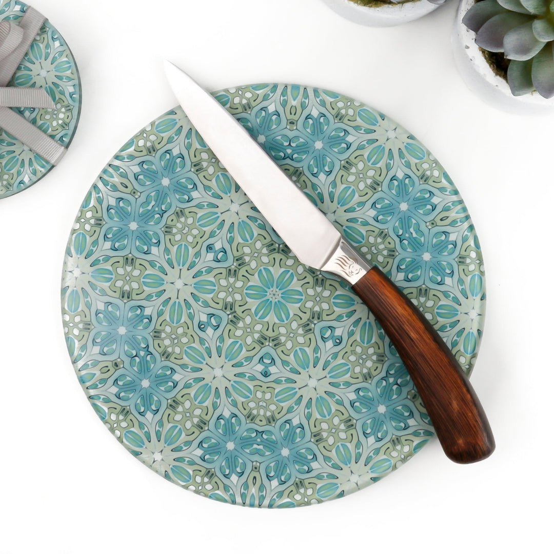 Sea Blue and Green Chopping Board