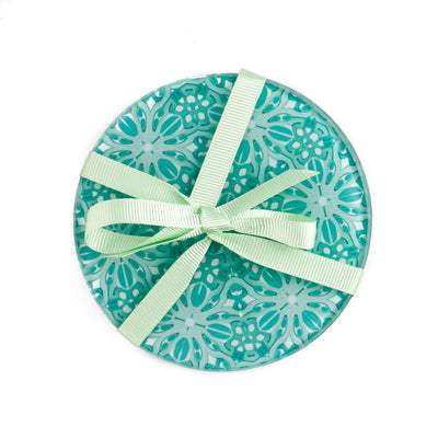 Pretty Mint Turquoise Coaster Set