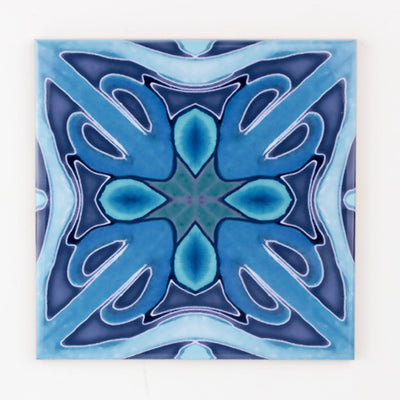 Rich Denim Blue Twining Tiles