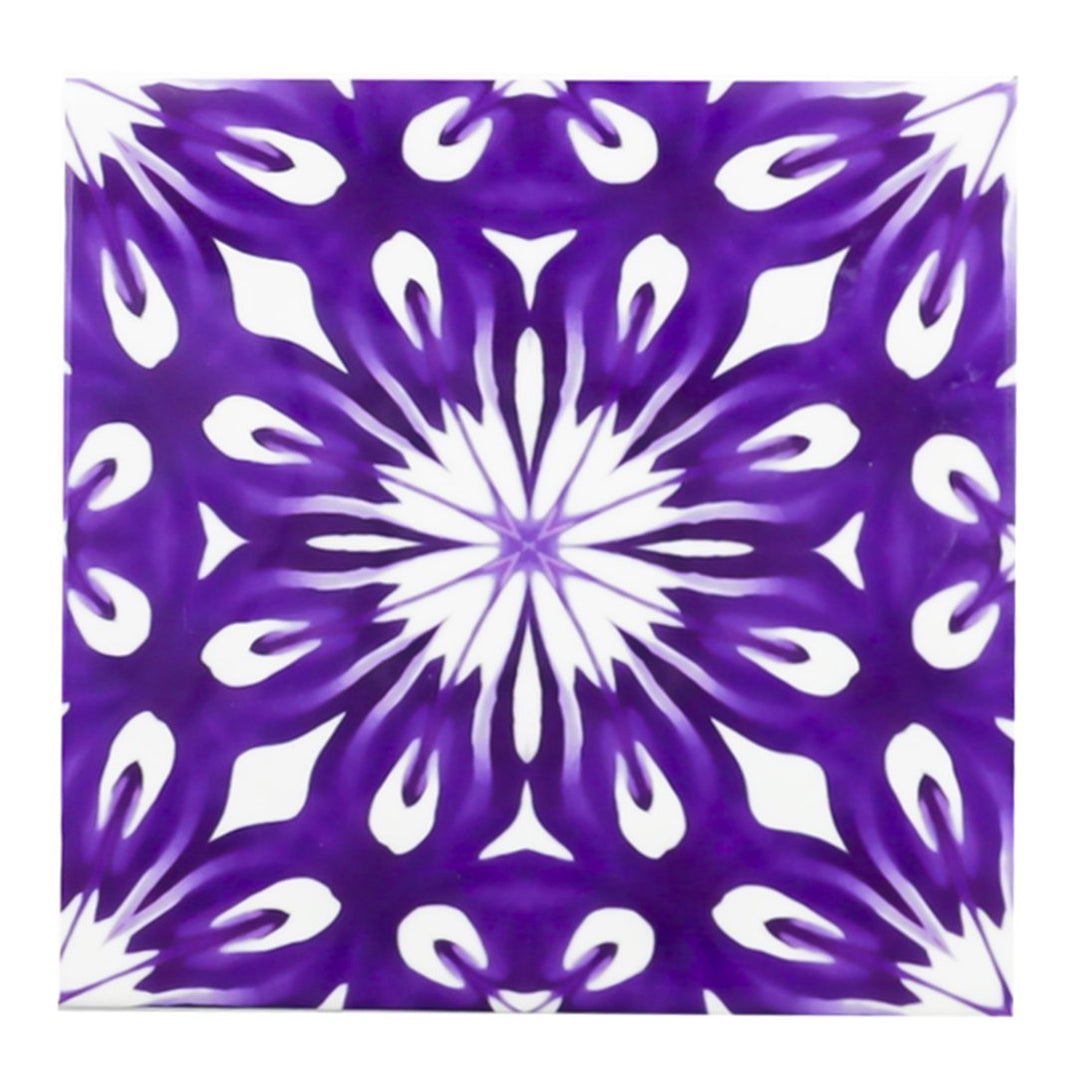 Royal Purple flower centre tiles