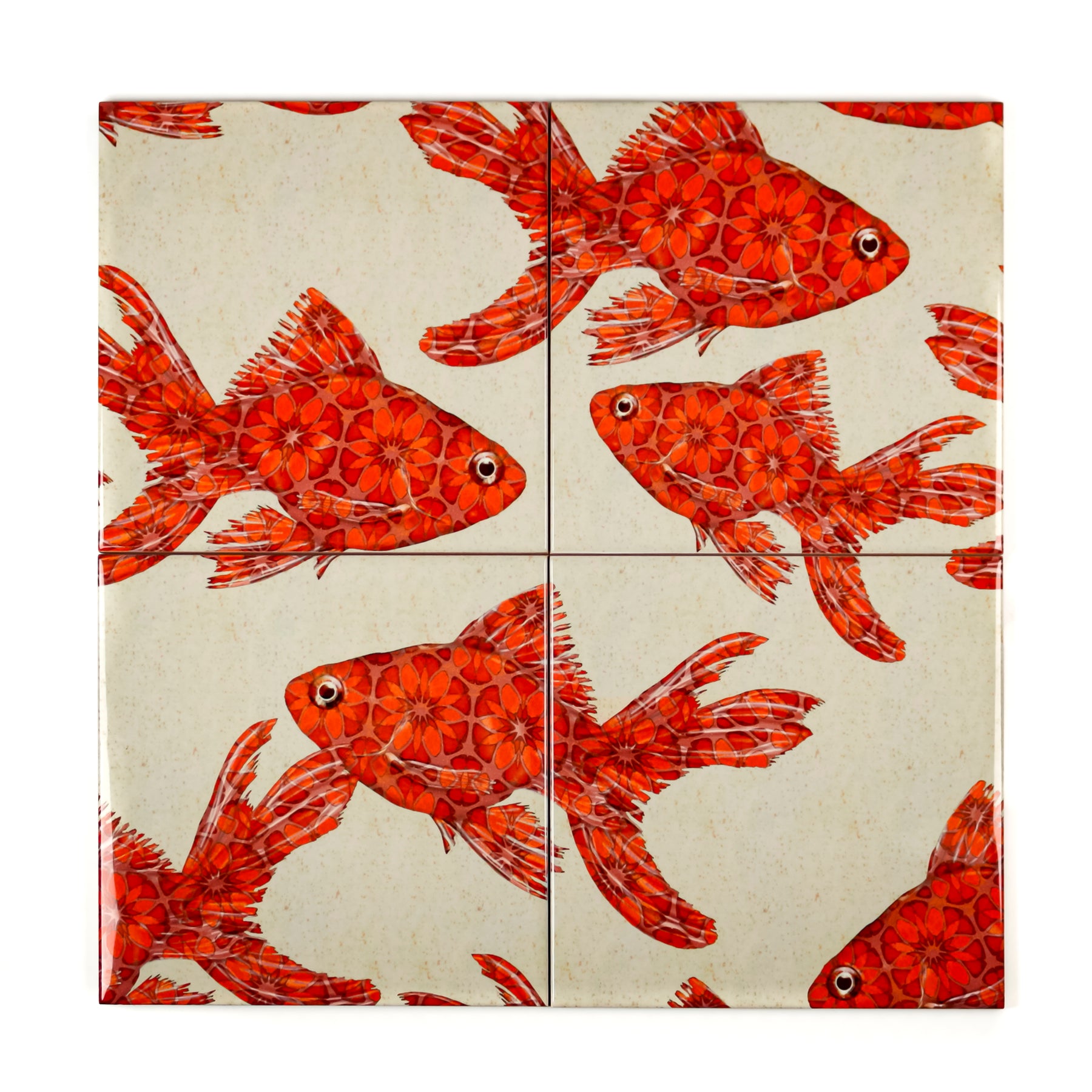 Goldfish Tile - stone - large scale version – DoodlePippin
