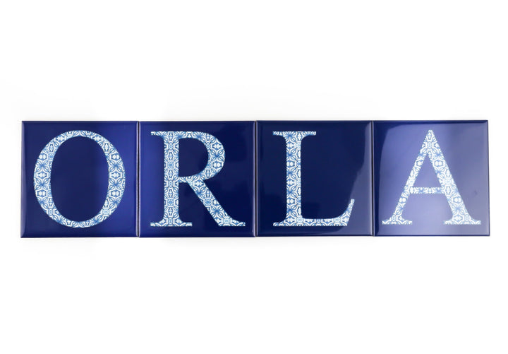 Ceramic Alphabet Letters - Decorative Initials