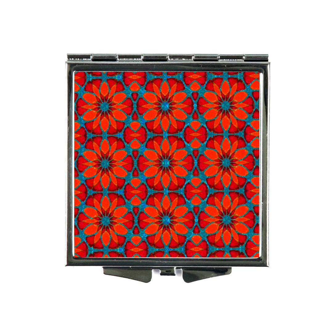 Red Poppies Folding Mirror and Lens Cloth