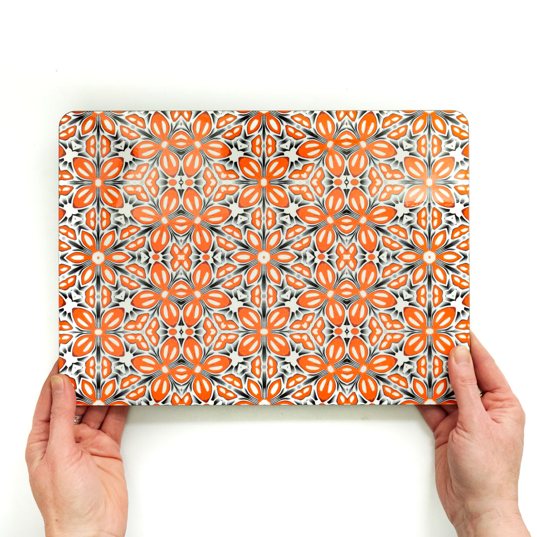 Orange Fox Flower Placemat