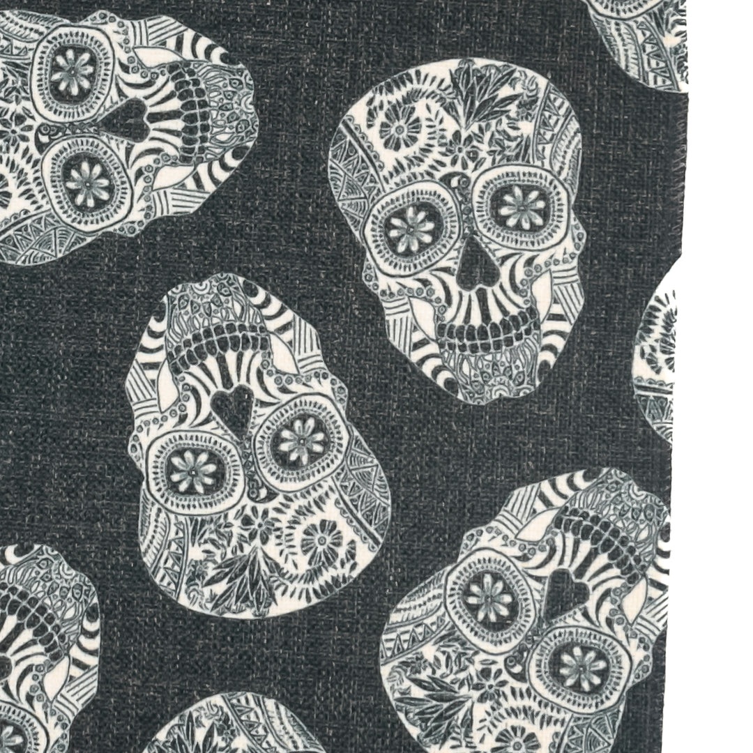 Tumbling Skulls / Day of the Dead Fabric Placemat