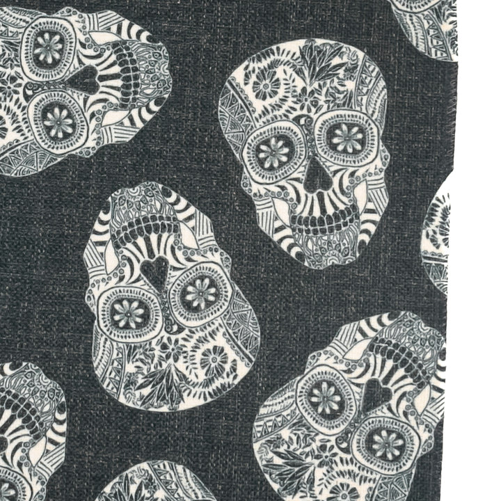 Tumbling Skulls / Day of the Dead Fabric Placemat