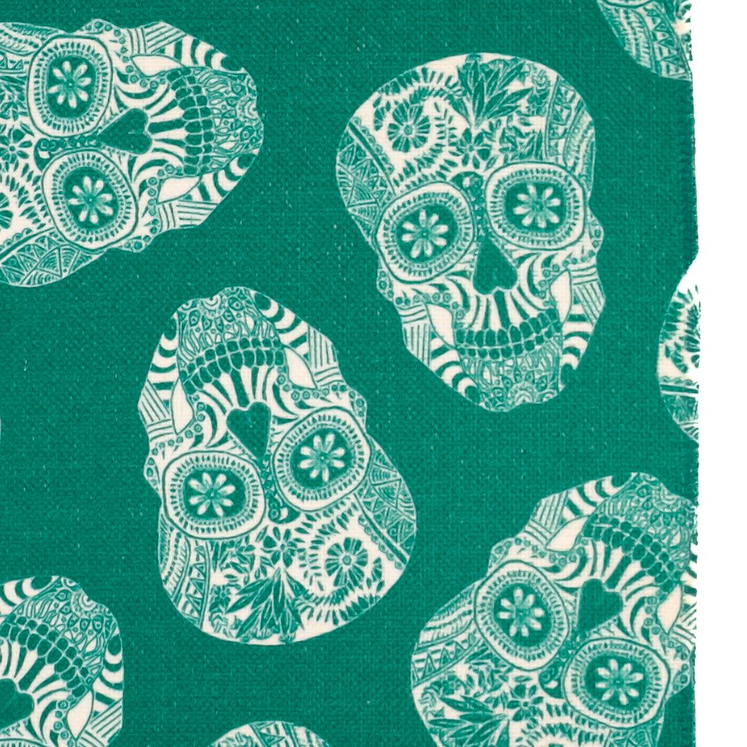 Tumbling Skulls / Day of the Dead Fabric Placemat