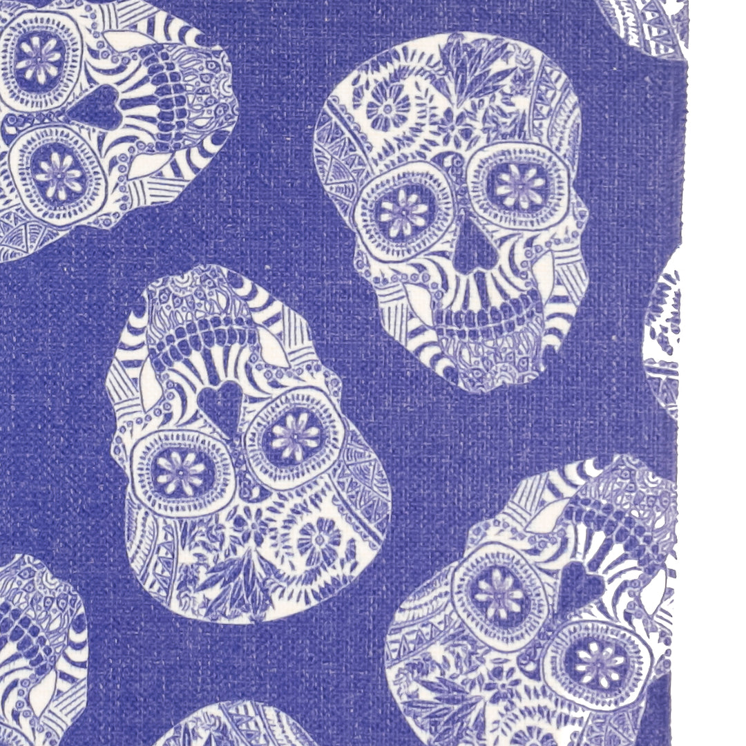 Tumbling Skulls / Day of the Dead Fabric Placemat