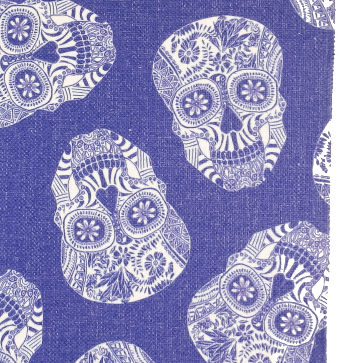 Tumbling Skulls / Day of the Dead Fabric Placemat