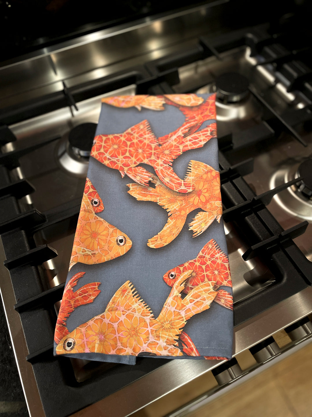 Sale | Goldfish tea towel - 100% Cotton