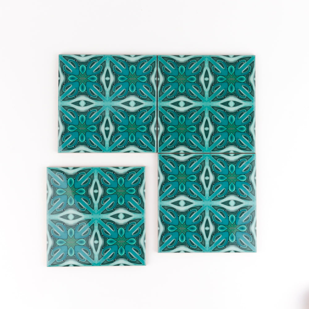 Malachite Green Twining Tiles