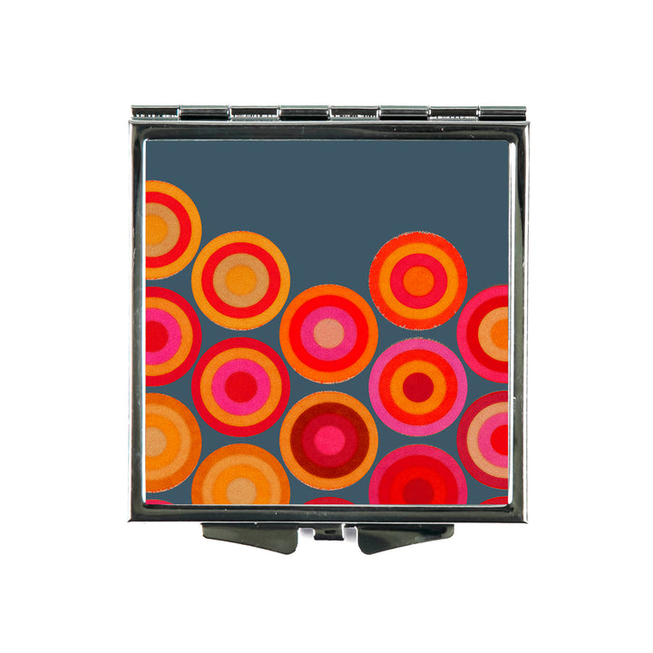 Volcanic Circles Compact Folding Mirror and Lens Cloth